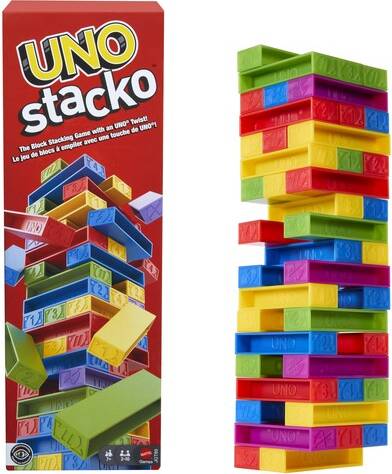 Mattel Uno Stacko Refresh Game Multicolor