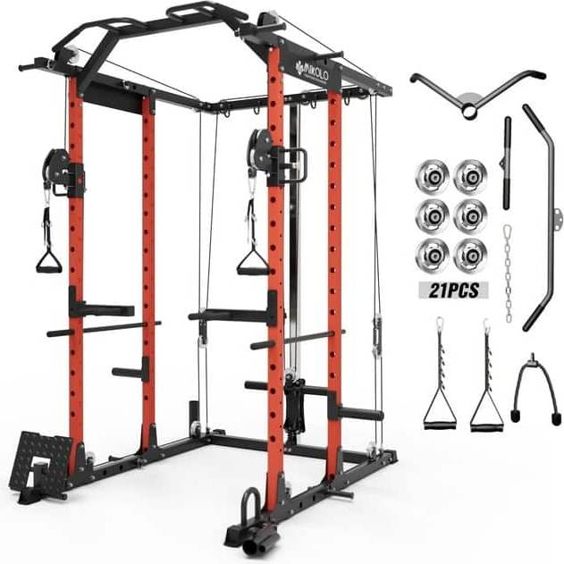 Power rack Power Rack Cage 1500 lbs With Cable