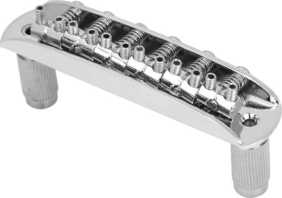 Threaded Guitar Bridge Replacement Silver