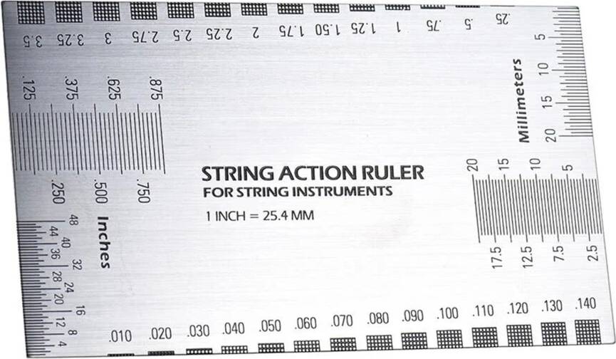 Guitar Bass Mandolin Banjo String Action Ruler
