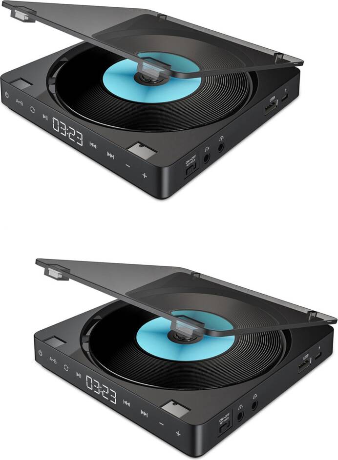 Compact Sports CD Player Touch Button