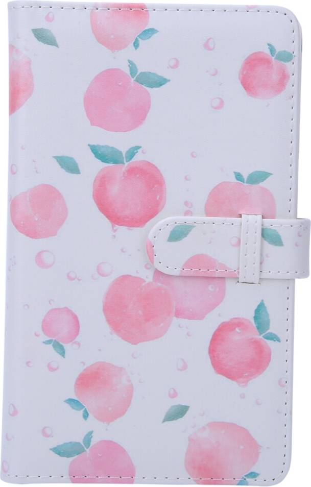 Peach Pattern 3 Inch 96 Pockets PU Leather