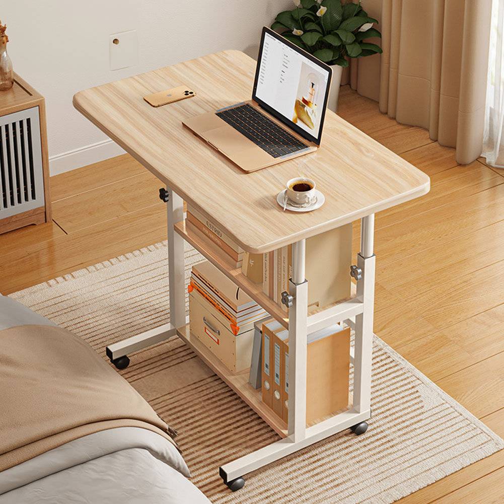 Height Adjustable Computer Mobile Table