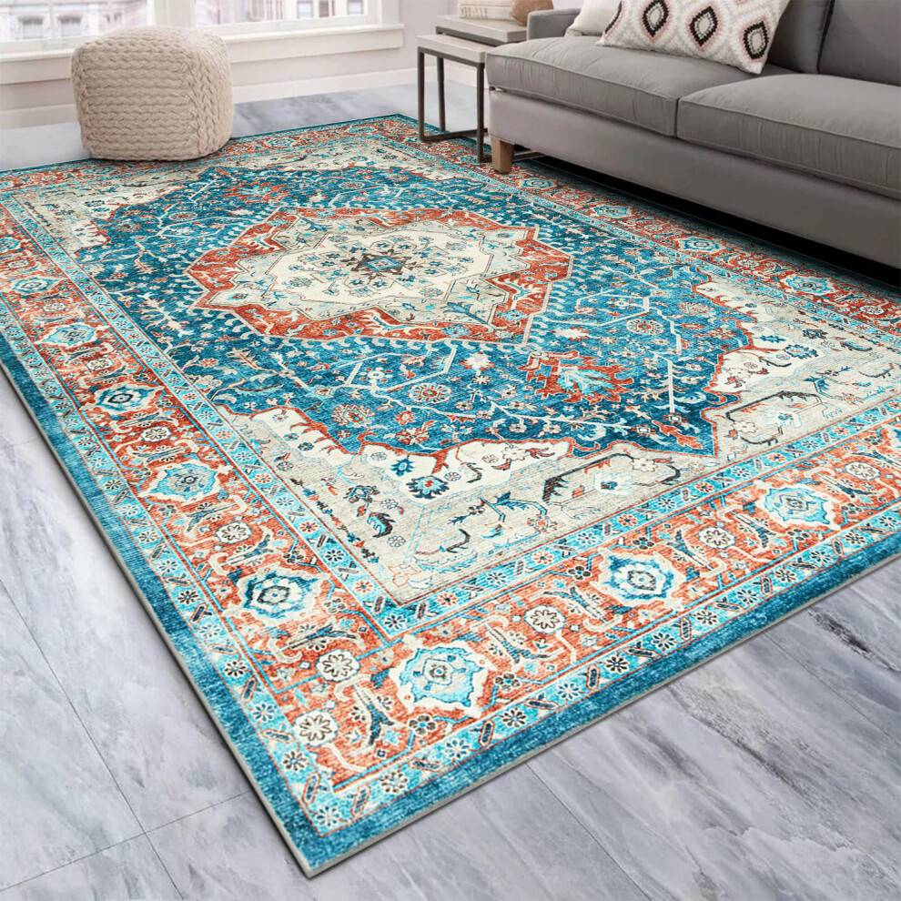 Extra large rugs for living room Blue Traditional Living Room Rug