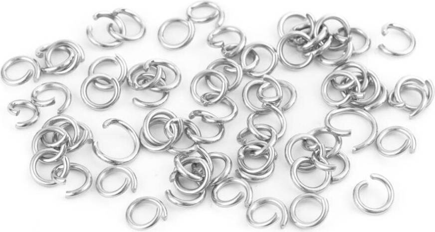 200Pcs 304L Stainless Steel Split Rings