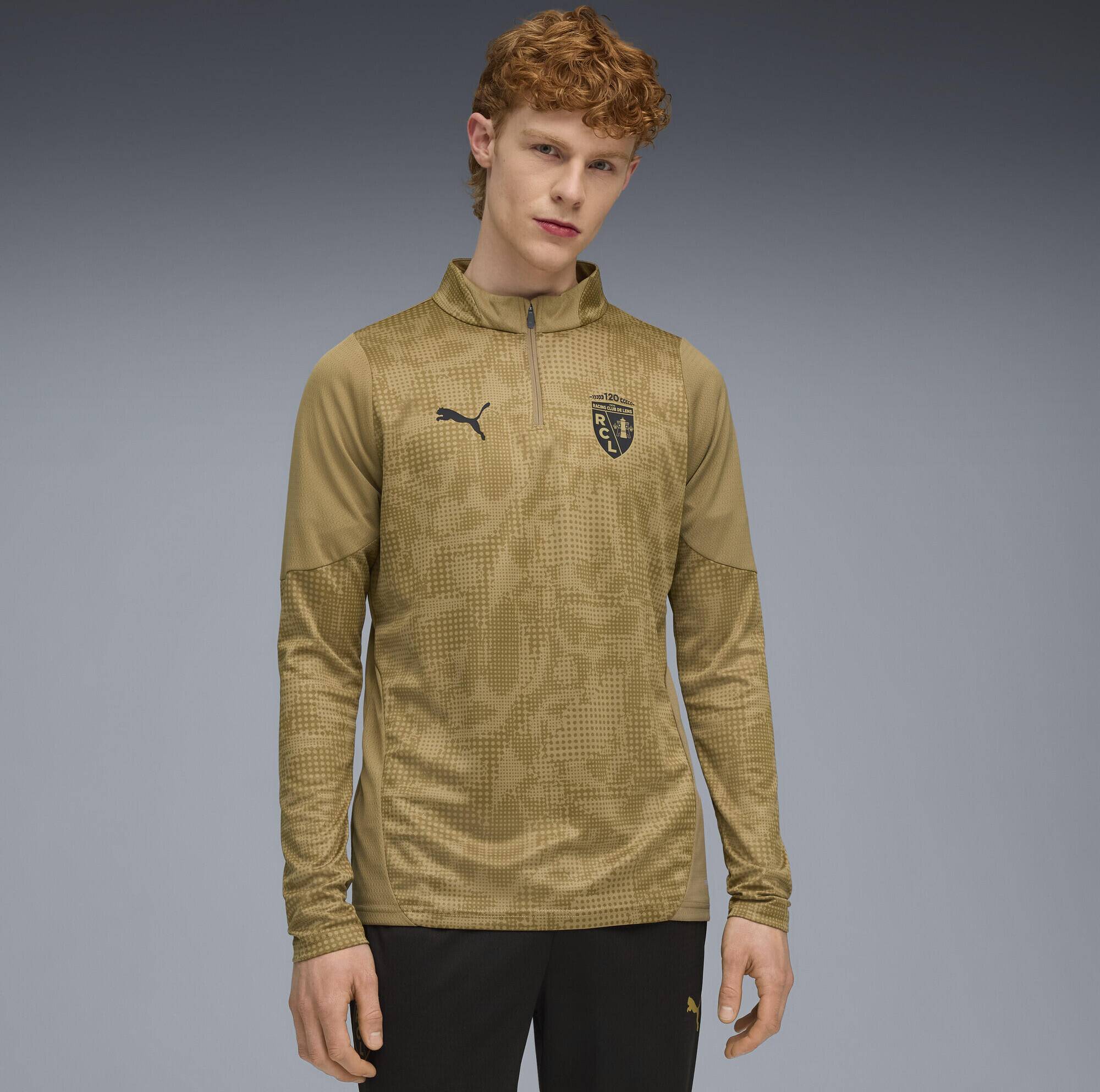 Puma Rc Lens Training Quarter-zip Top Men - Brun
