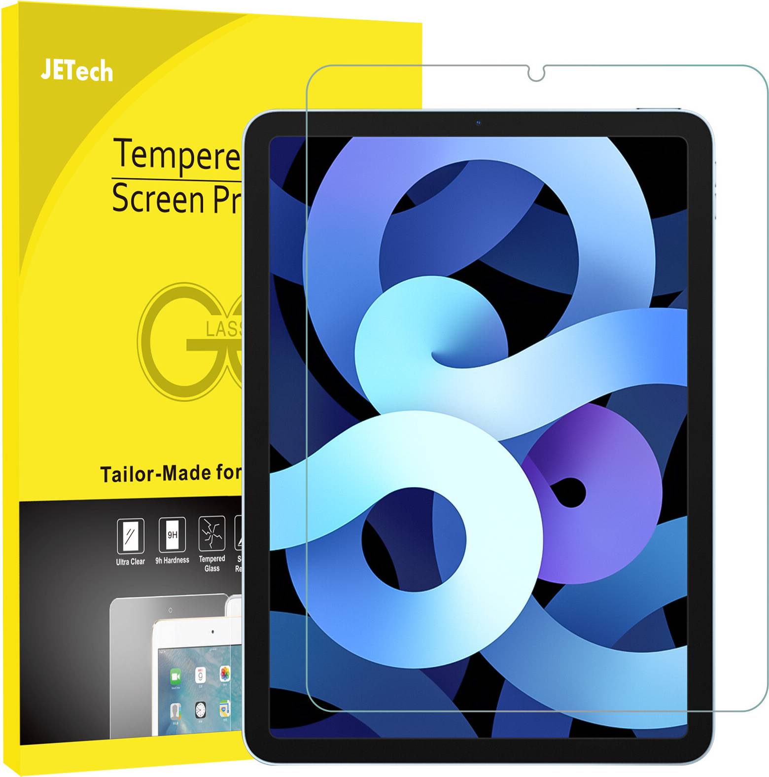 Screen protector for ipad air JeTech Screen Protector For Ipad Air 5 4 10.9 Inch