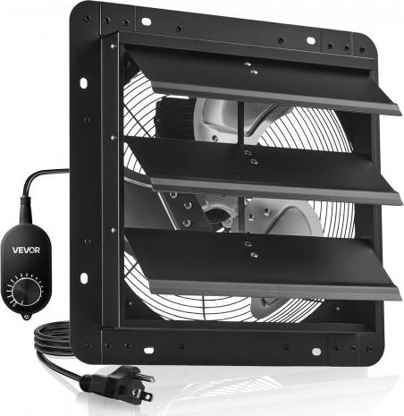 VEVOR 14 Inch Shutter Exhaust Fan With Speed Controller