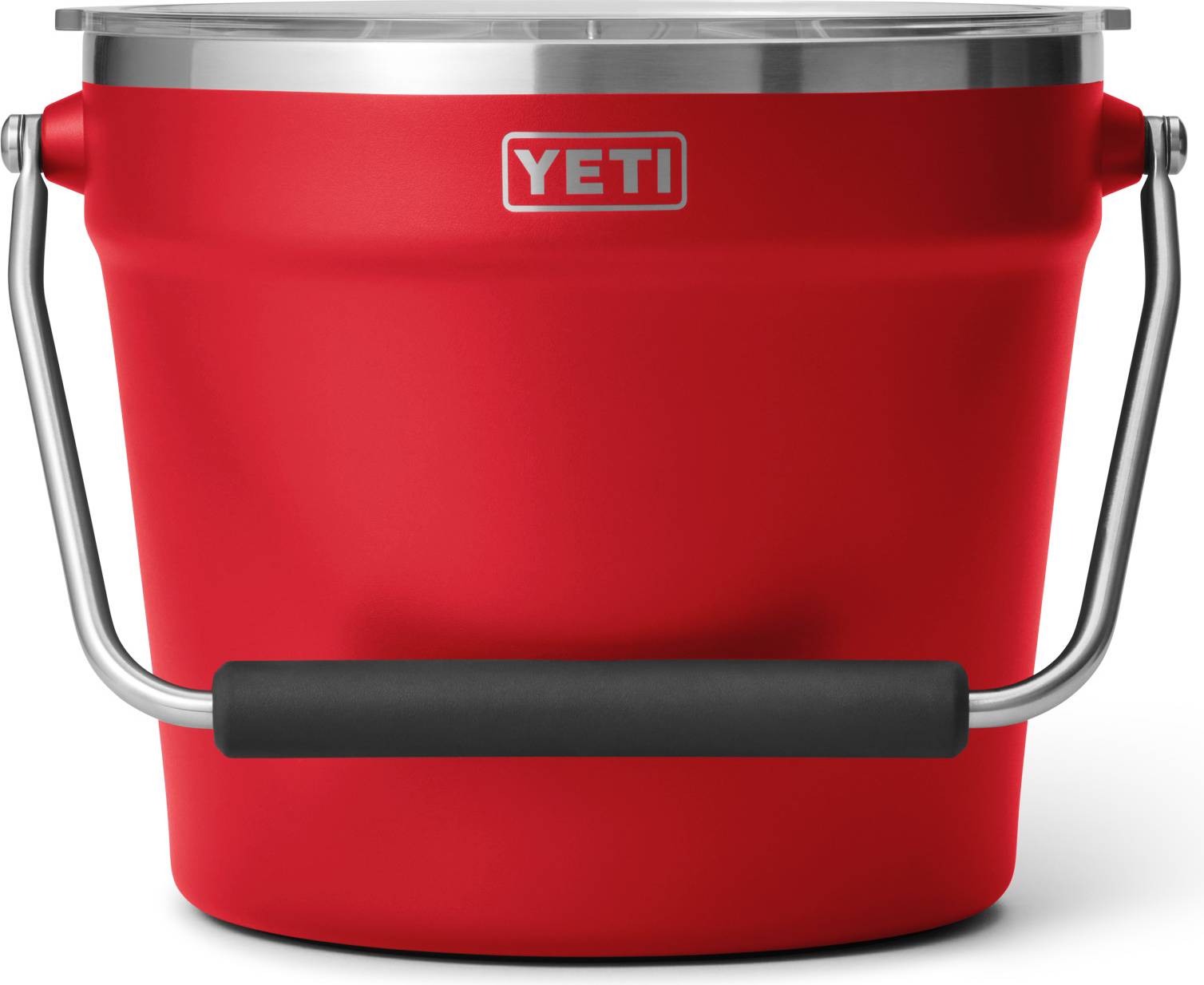 Champagne Yeti Rambler Beverage Bucket - Rescue Red Bottle Cooler