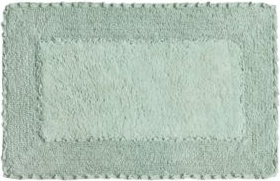 Laura Ashley Cotton Ruffled Bath Rug 27 x 45 Green