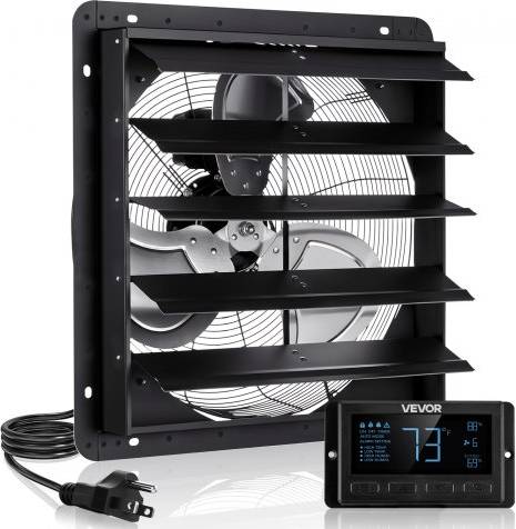 VEVOR 20 Inch Shutter Exhaust Fan With Smart Programming Controller