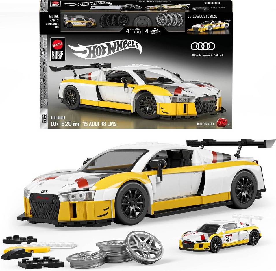 Hot wheels brick shop Hot Wheels 15 Audi R8 LMS Construction Set