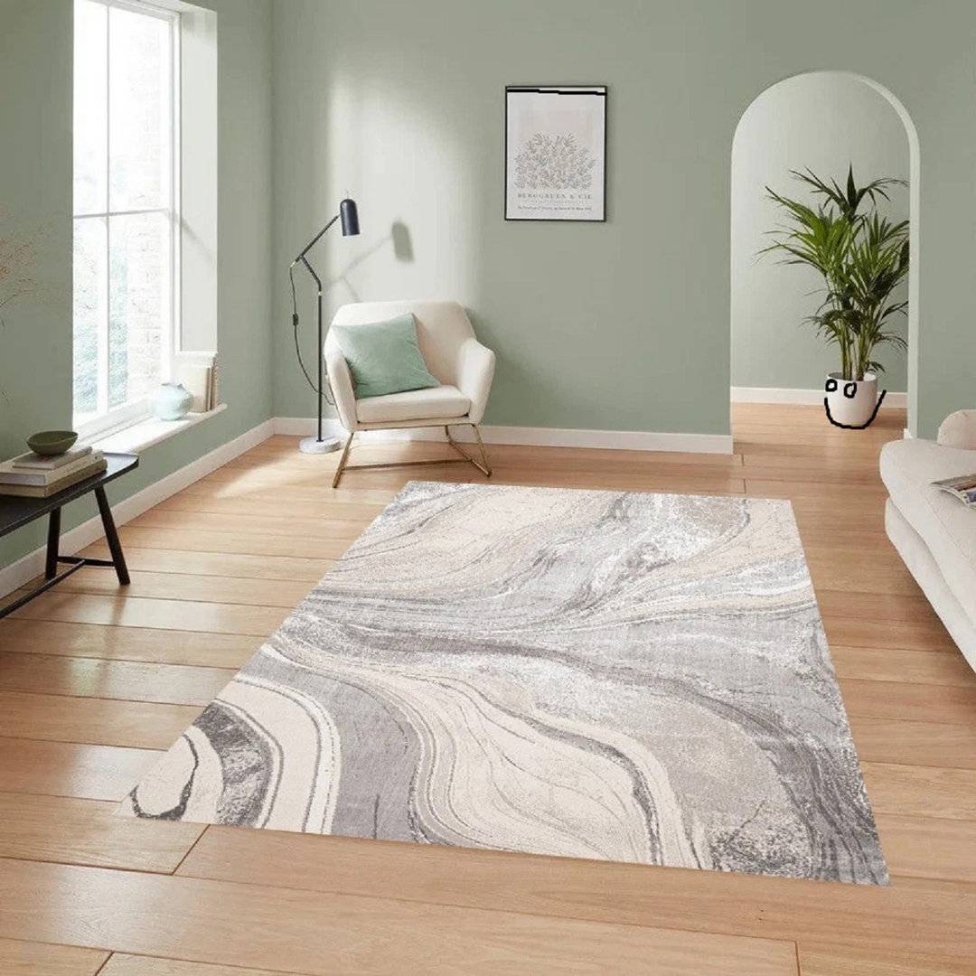 Large living room rugs East Urban Home Large Living Room Rugs Abstract Area Rug Beige