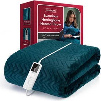 Heated blanket VonHaus Heated Throw Blanket Digital Control