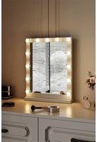 Rectangular Makeup Mirror Hollywood LED Lighted Mirror White