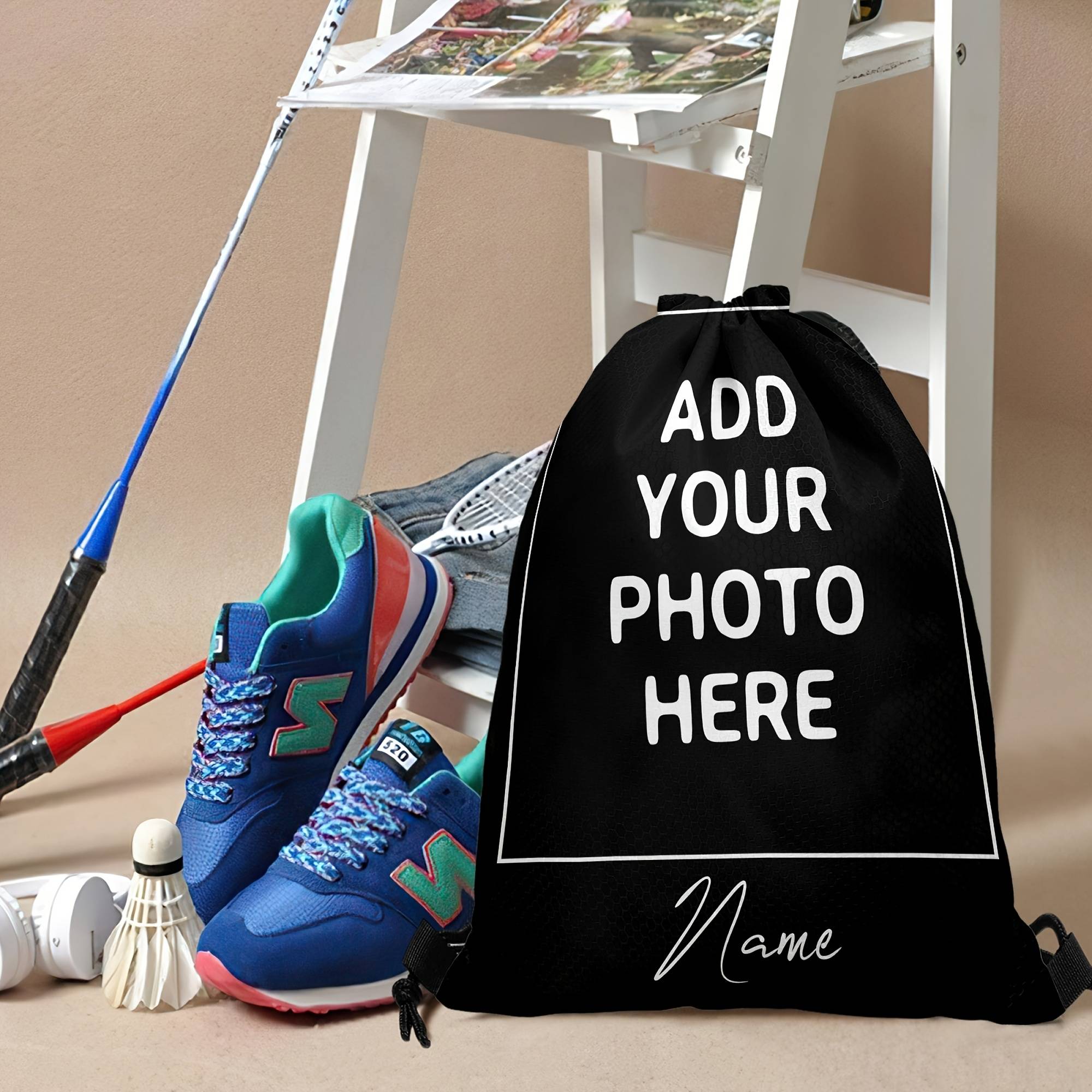 Temu Customizable Drawstring Daypack