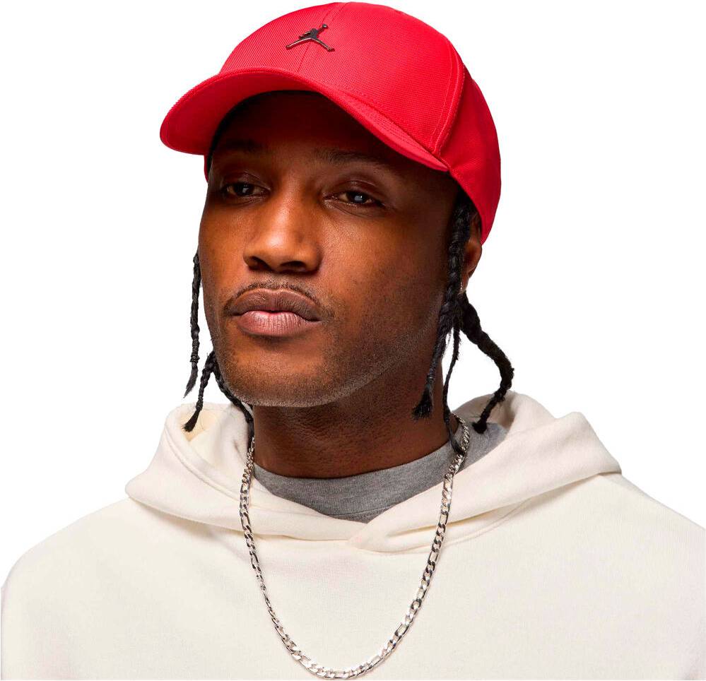 Nike Jordan Rise Structured Metal Jumpman Hat - Red