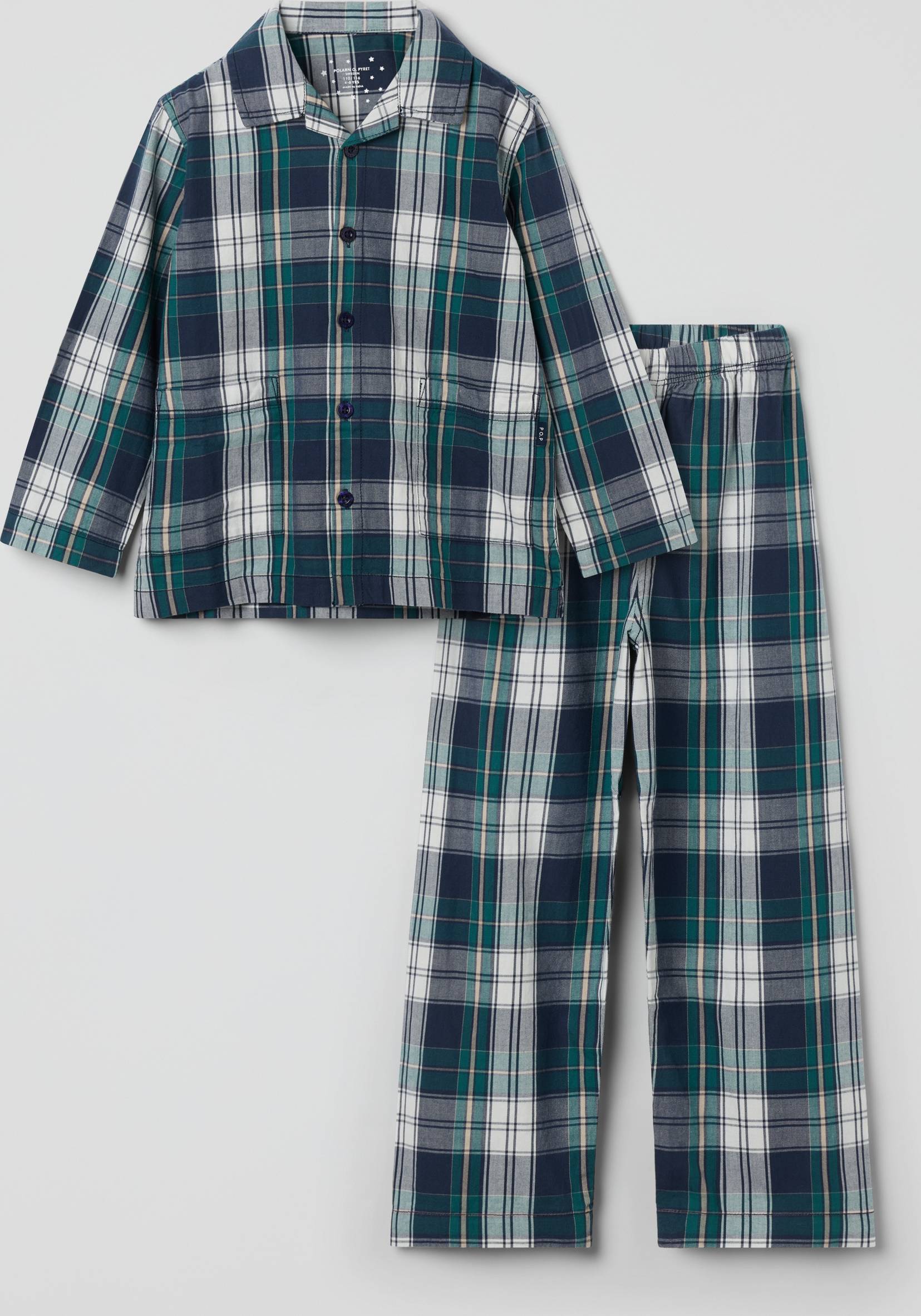 Polarn O. Pyret Tvådelad Pyjamas Rutig