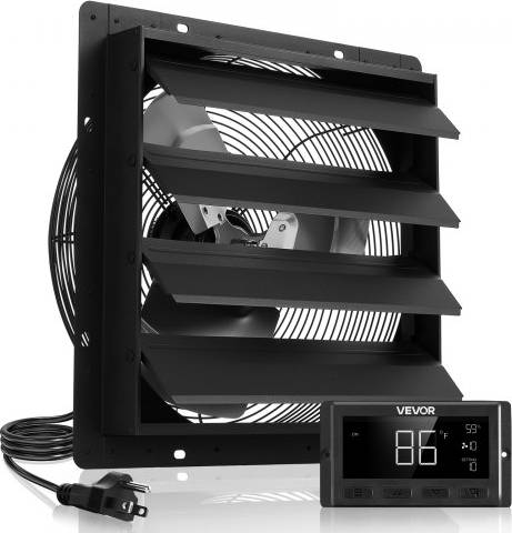 VEVOR 16 Inch Shutter Exhaust Fan With Smart Programming Controller