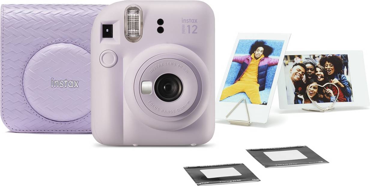 Mini 12 Instant Camera Bundle Purple