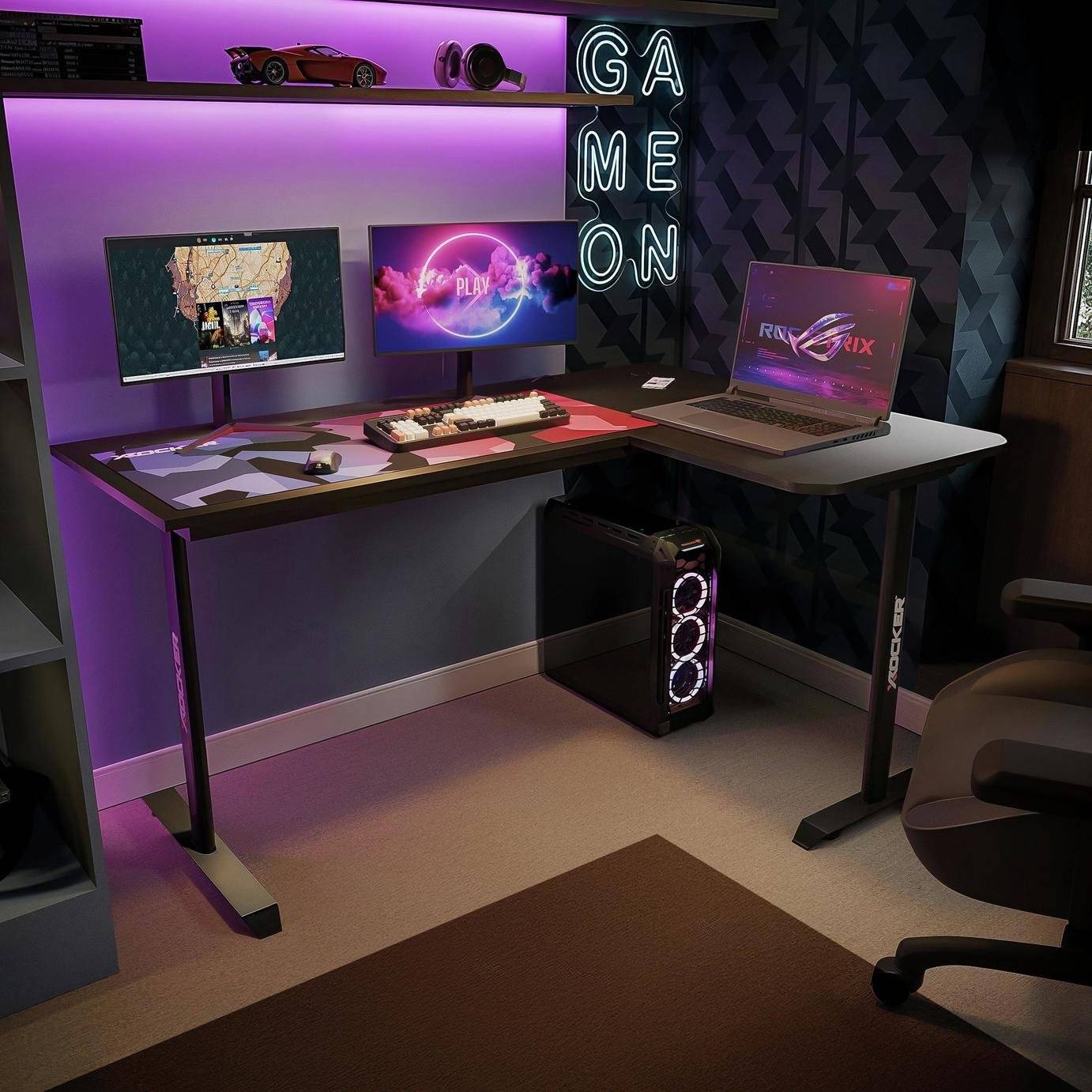 X-Rocker Panther XL Reversible Gaming Desk