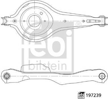 FEBI BILSTEIN Lower Rear Left Right Control Trailing Arm For Ford Focus