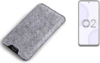 K-S-Trade Felt Case Sleeve For Lava O2 Grey Protection Pouch