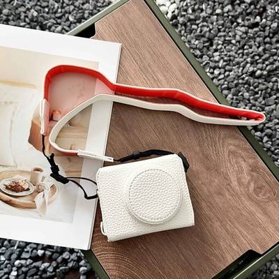 White Portable Retro Camera Case