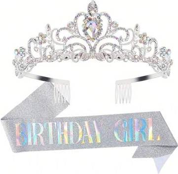 Shein Bling Rhinestone Crystal Silvery Crown Kit