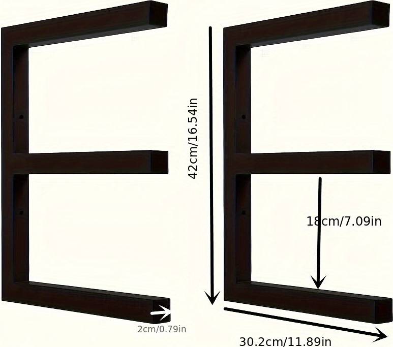 Temu Heavy Metal Wood Organizer Storage Rack