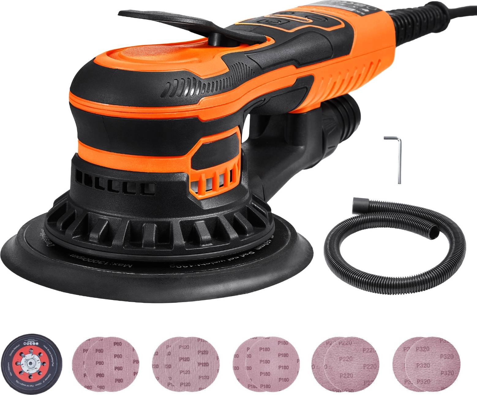 Orbital sander VEVOR Random Orbital Sander 6-Inch 350W