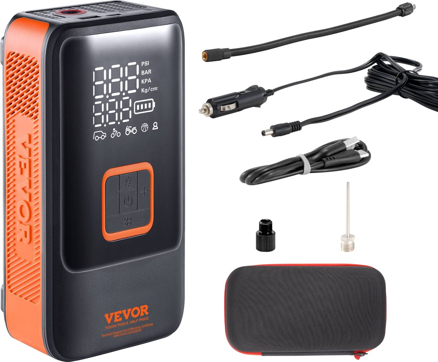 Tire inflator VEVOR Tire Inflator Portable Air Compressor