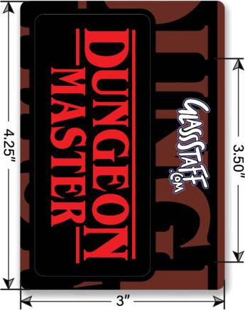GlassStaff GSST10DNGMSTR Dungeon Master Sticker - Multicolour