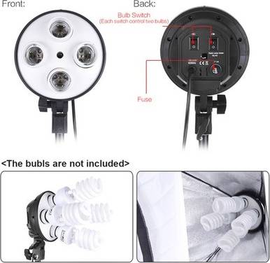 Softbox kit Andoer Studio Softbox Lighting Kit