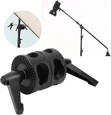 Photography Light Reflector Support Dual Wheel Adapter