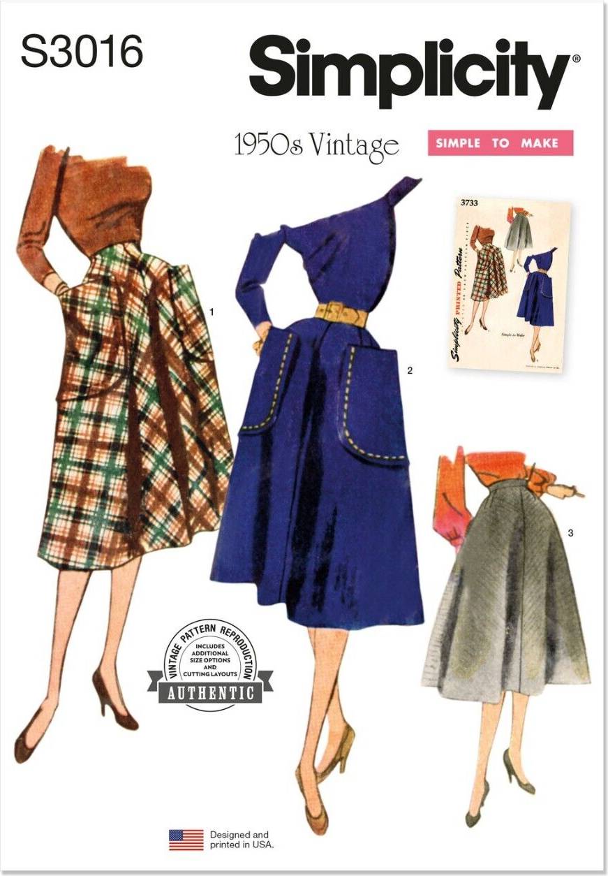 Simplicity Paper Sewing Pattern 3016