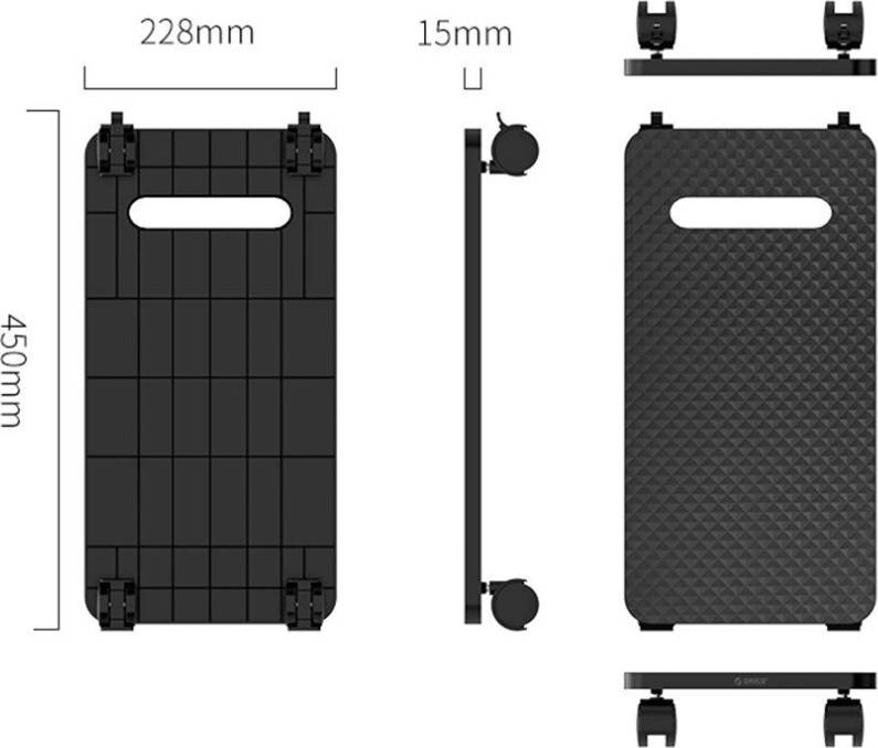 Maxpower Waterproof Non Slip Mobile Computer Tower Stand