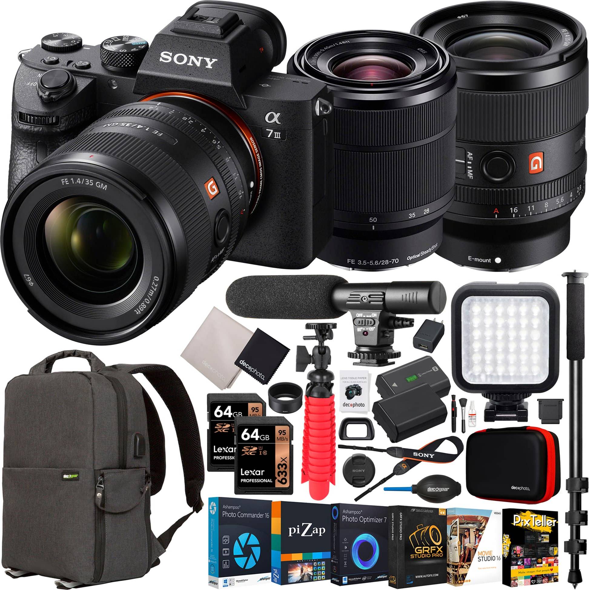 Sony a7 full frame mirrorless Sony A7 III Mirrorless Full Frame Camera Kit