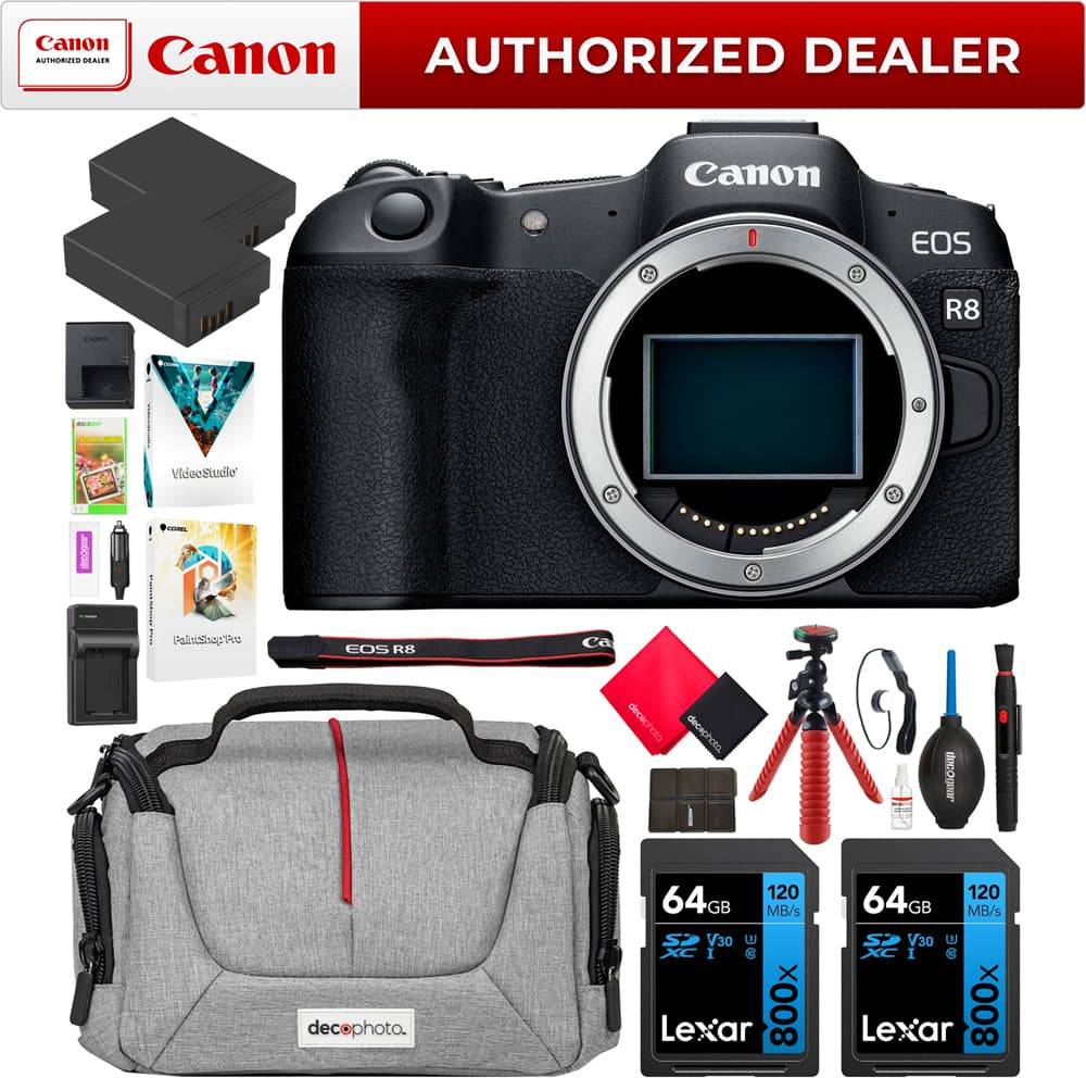 Eos r8 Canon EOS R8 Full Frame Mirrorless Camera Kit Bundle