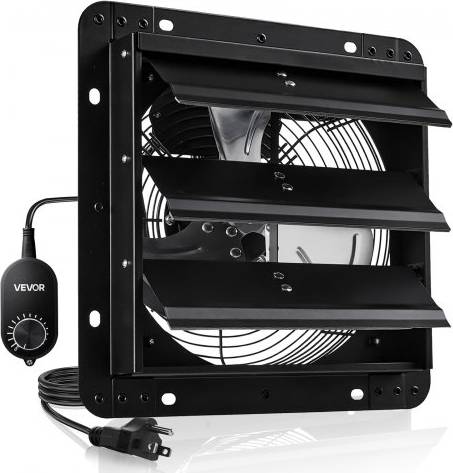 VEVOR 10 Inch Shutter Exhaust Fan With Speed Controller