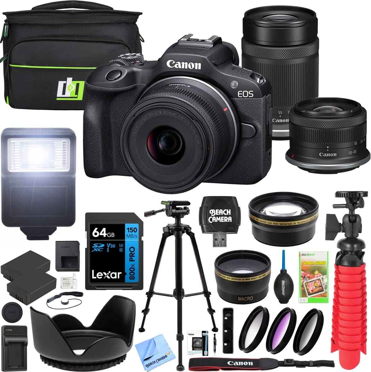 Canon eos r100 mirrorless camera Canon EOS R100 Mirrorless Camera 2 Lens Kit