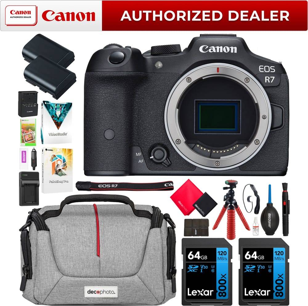 Eos r7 Canon EOS R7 Mirrorless APS-C Camera Kit Bundle
