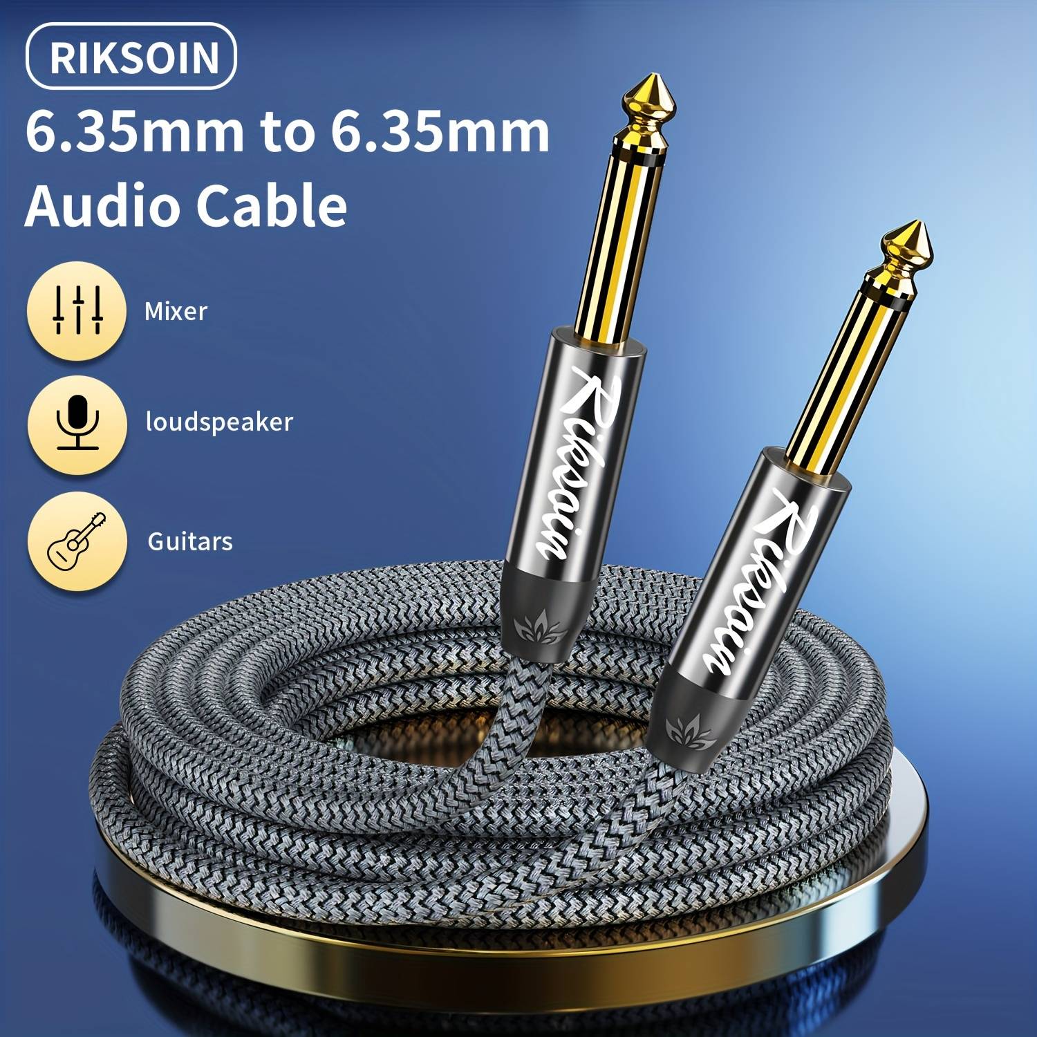 Temu Riksoin 6 Audio Cable 1/4 Inch