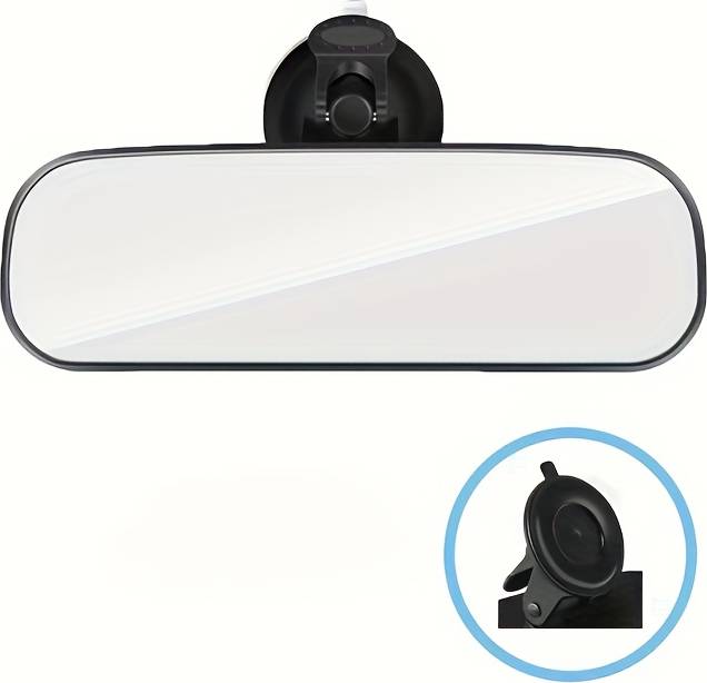 Temu Fit Convex Rearview Mirror Wide-angle Clip-on