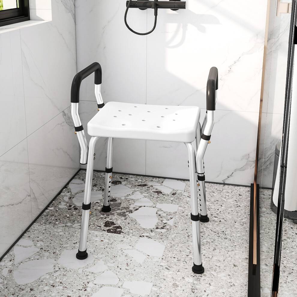 Portable Bath Stool Adjustable Height