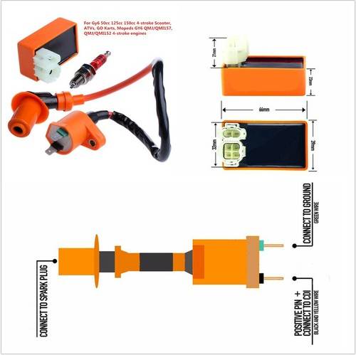 Motorcycle parts Universal Motorcycle Racing Cdi Box 6 Pin