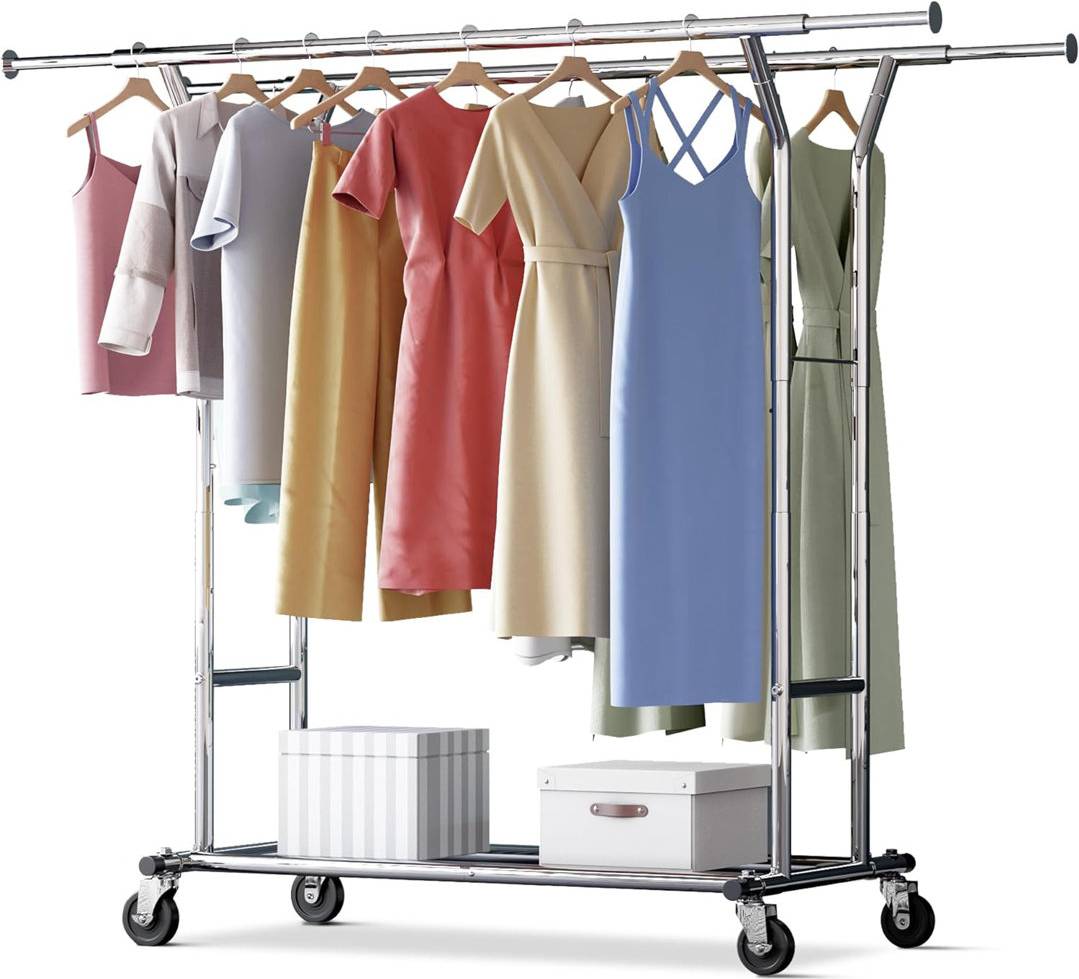Williston Forge Rail Clothes Rack