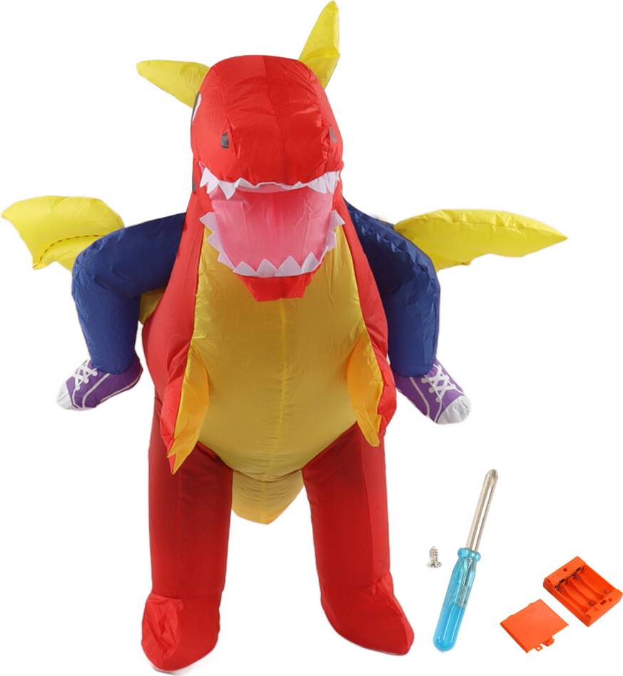 Inflatable Dinosaur Riding Costume