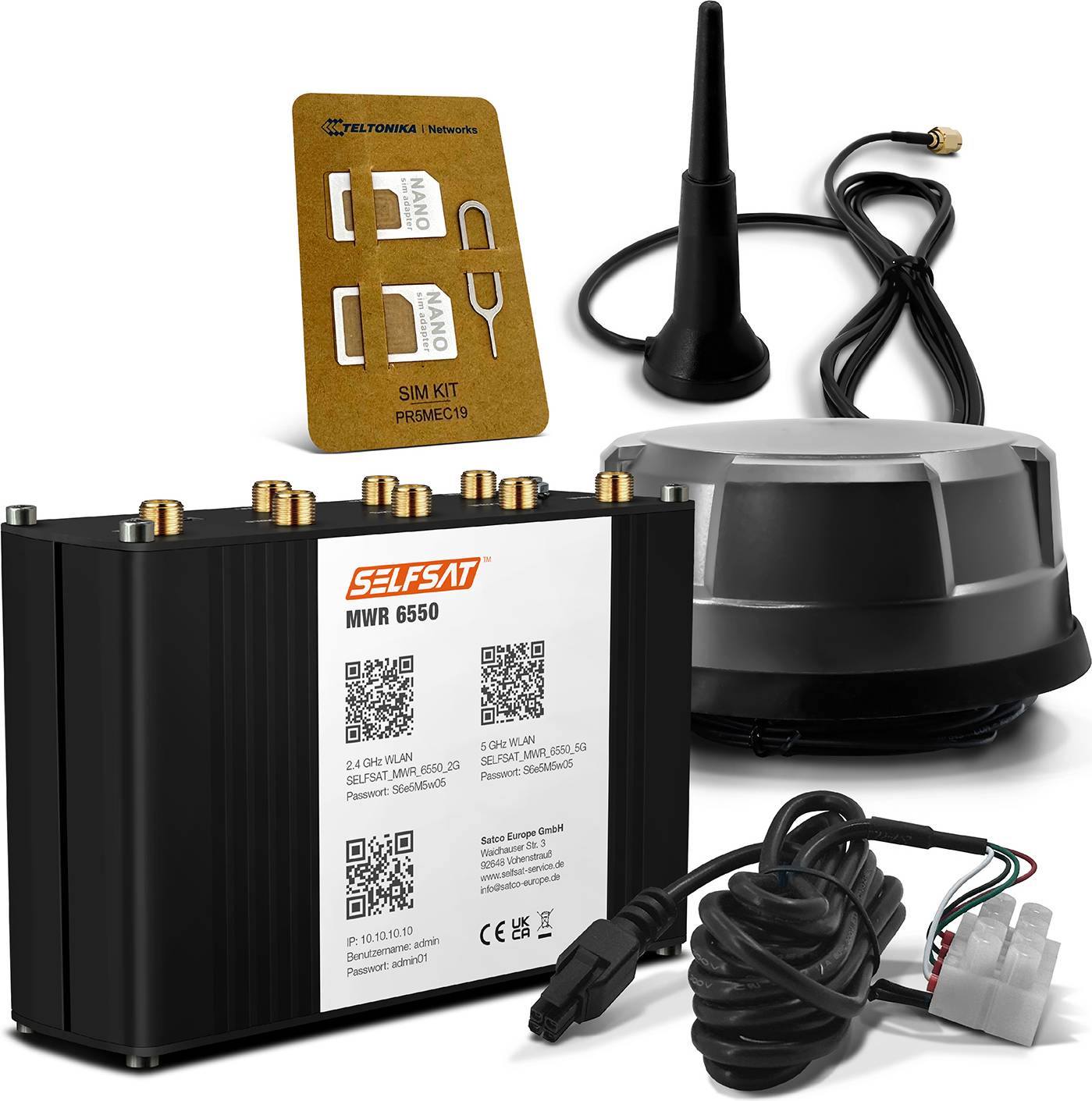 5G WiFi 6 Router Panoramaantenne
