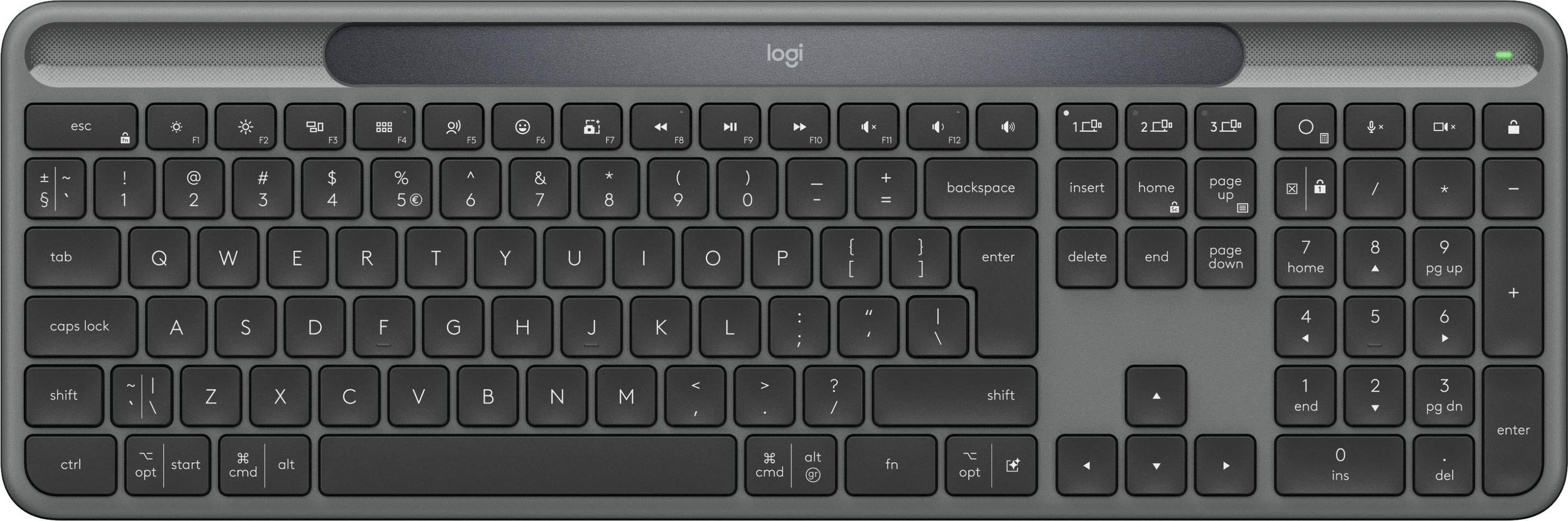 Logitech Signature Slim Solar Wireless Keyboard Light